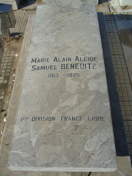 BENEDITE Samuel Marie Alain Alcide 的墓碑