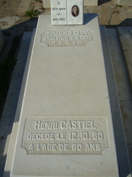 Grafsteen van CASTIEL Henri Haim