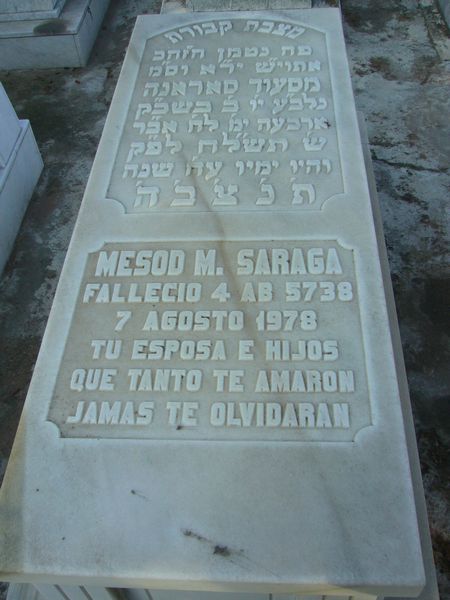 מַצֵּבה פון SARAGA Mesod M.