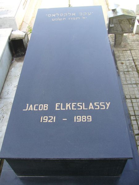 Stèle de ELKESLASSY Jacob