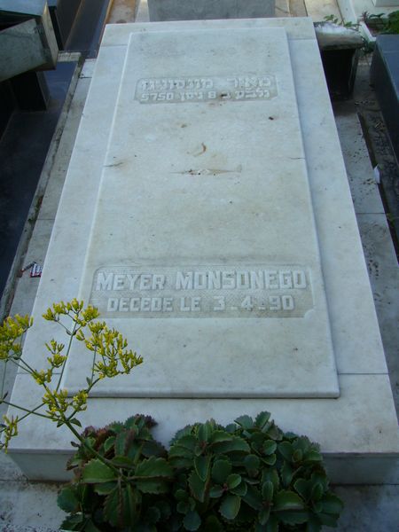Tombstone of MONSONEGO Meyer