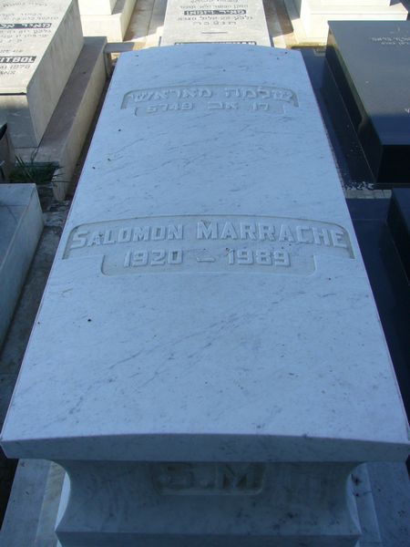 Lápide de MARRACHE Salomon