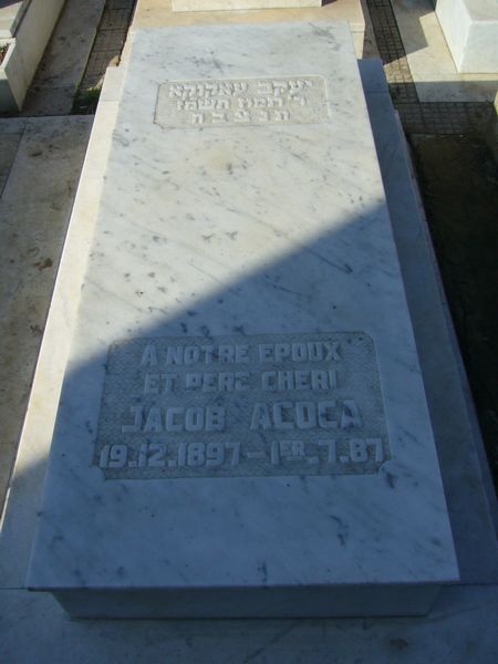 Grafsteen van ACOCA Jacob