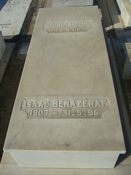 Надгробие BENAZERAF Isaac