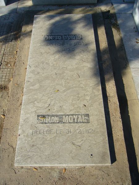 Tombstone of MOYAL Simon