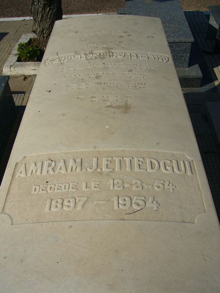 Stèle de ETTEDGUI Amram J.