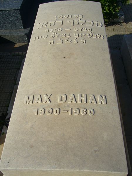 Grabstein von DAHAN Max