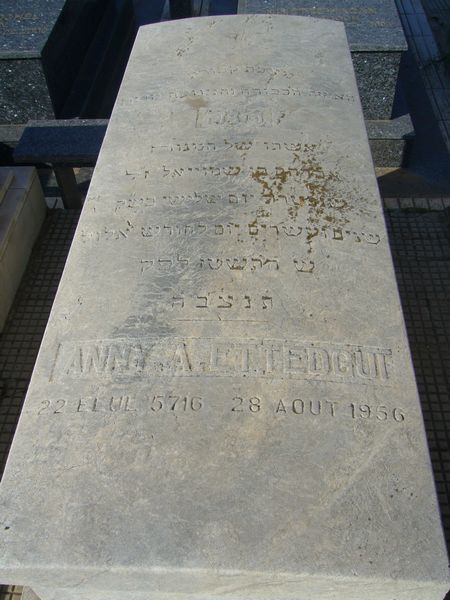 Stèle de ETTEDGUI Anny A.
