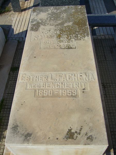 Tombstone of FACHENA Esther L.