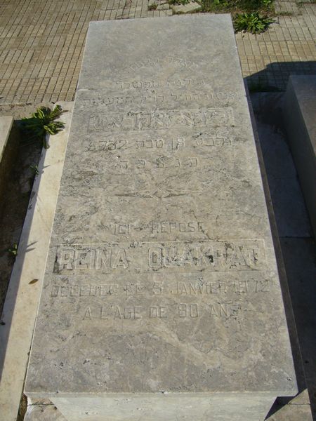 Tombstone of OUAKRAT Reina