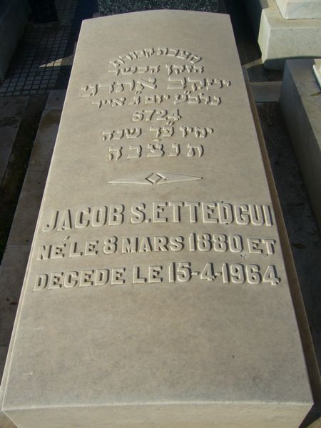 Stèle de ETTEDGUI Jacob S.