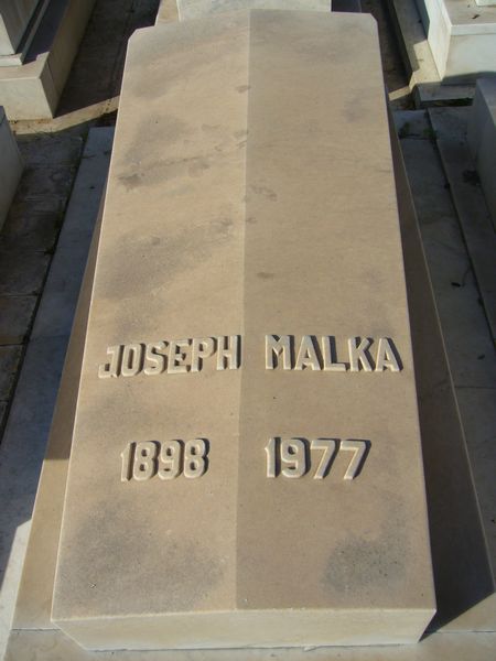 Tombstone of MALKA Joseph