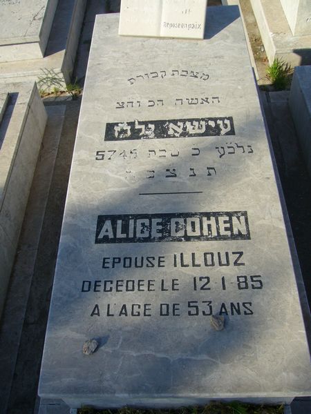 מַצֵּבה פון COHEN Alice