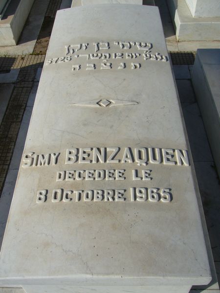 Grabstein von BENZAQUEN Simy