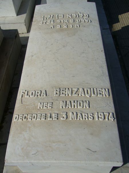 BENZAQUEN Flora 的墓碑