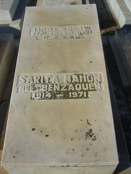 Stèle de NAHON Sarita