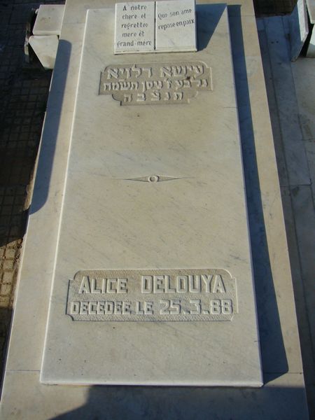 شاهدة قبر DELOUYA Alice