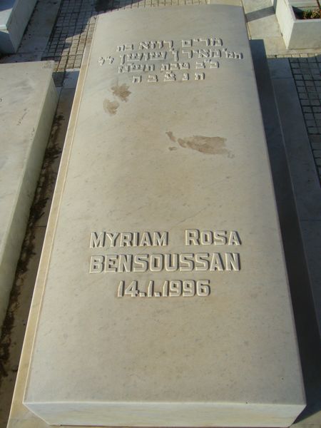 Grabstein von BENSOUSSAN Myriam Rosa