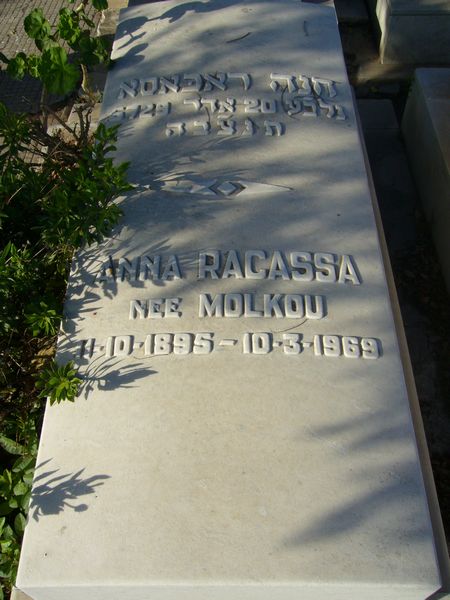 Stèle de RACASSA Anna