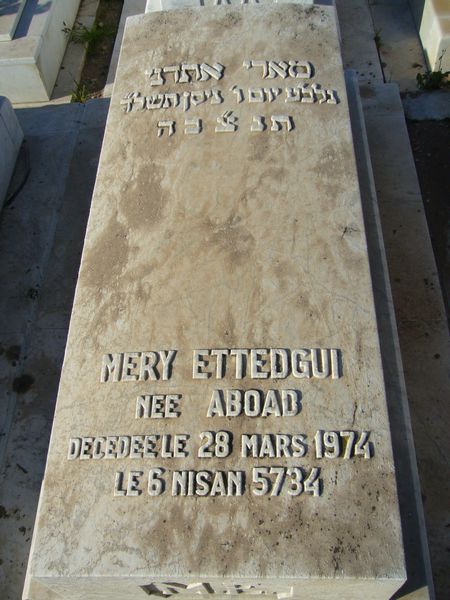 Stèle de ETTEDGUI Mery