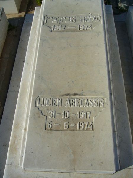 Tombstone of ABECASSIS Lucien