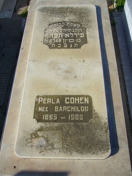 COHEN Perla 的墓碑