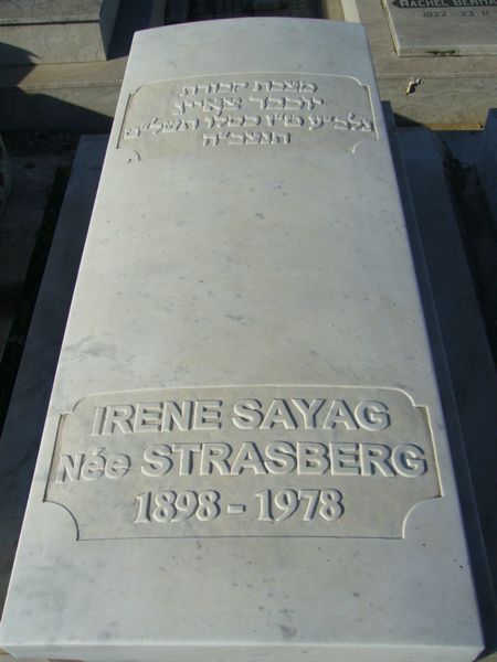 מַצֵּבה פון SAYAG Irene