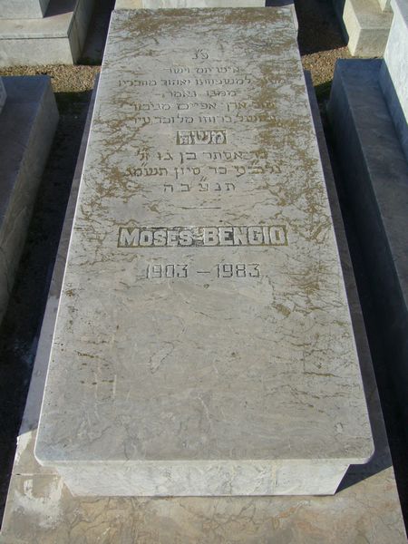 Grabstein von BENGIO Moses