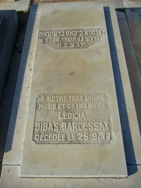 Grabstein von BIBAS BARCESSAT Ledicia