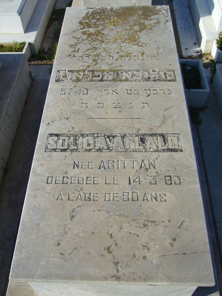 Tombstone of AFLALO Solica