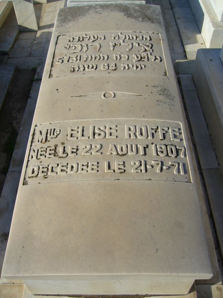Stèle de ROFFE Elise