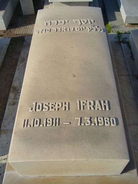 Stèle de IFRAH Joseph