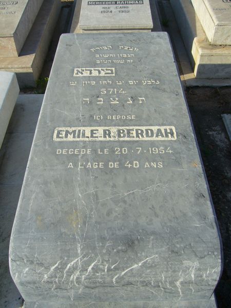 מצבת BERDAH Emile R