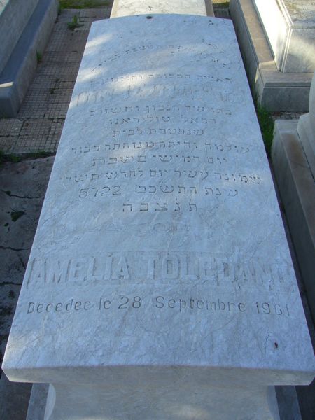 TOLEDANO Amelia fejfája