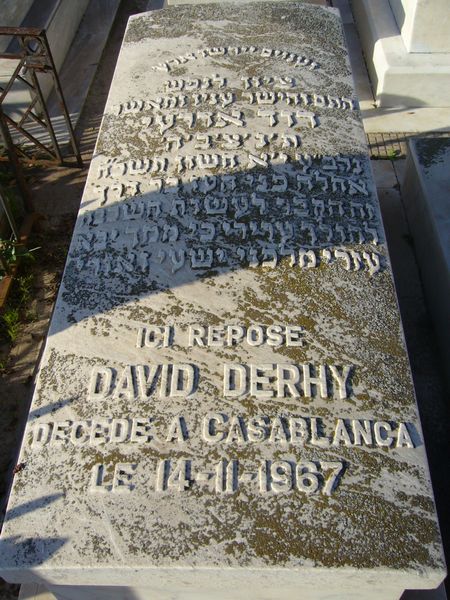 Grabstein von DERHY David