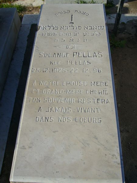 Grabstein von PELLAS Solange