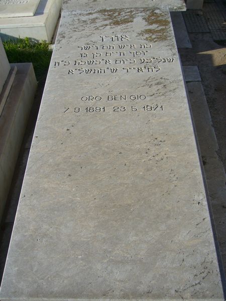 Grabstein von BENGIO Oro