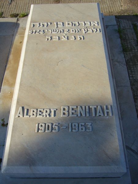 BENITAH Albert Abraham का स्मारक