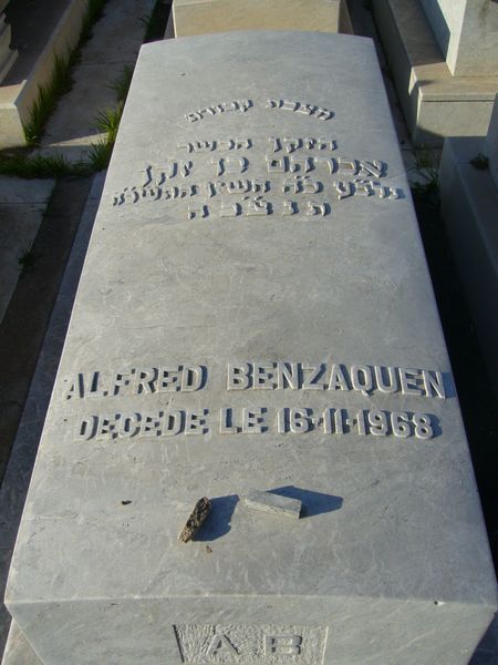 Lápide de BENZAQUEN Alfred