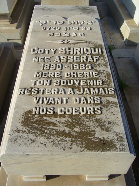Lápide de SHRIQUI Coty