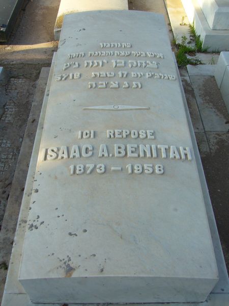 BENITAH Isaac A. 的墓碑