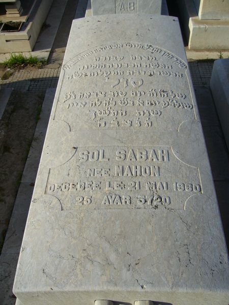 Tombstone of SABAH Sol