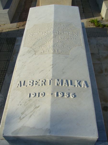 Lápide de MALKA Albert