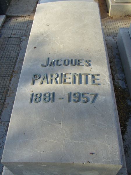 Stèle de PARIENTE Jacques