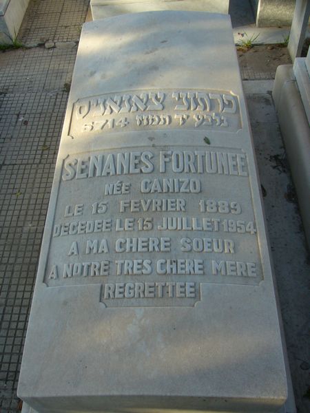 Tombstone of SENANES Fortunée