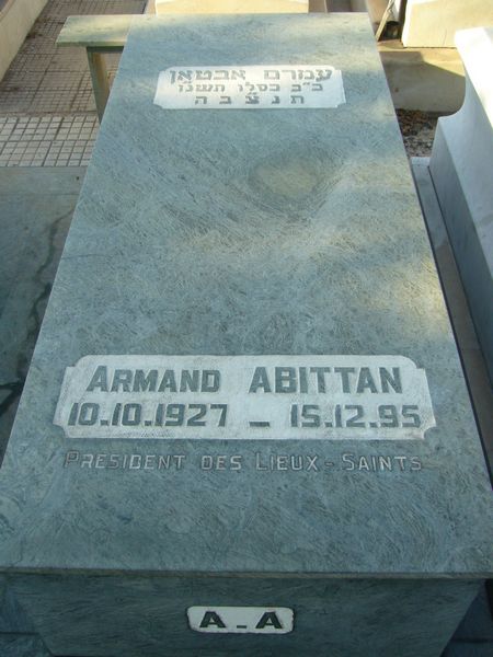 ABITTAN Armand 的墓碑