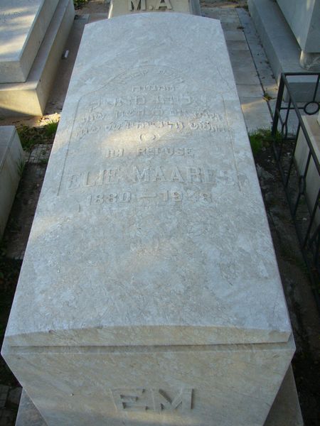 Tombstone of MAARES Elie