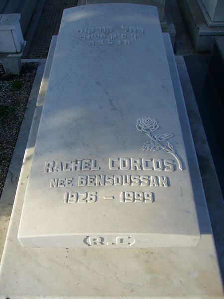 Grafsteen van CORCOS Rachel