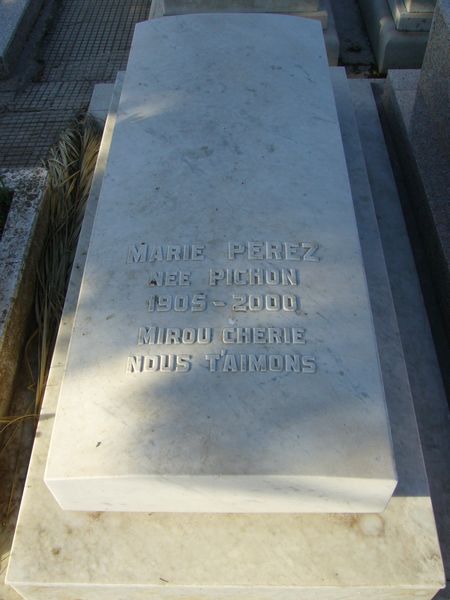 Stèle de PEREZ Marie