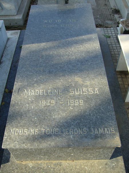 Lápide de SUISSA Madeleine